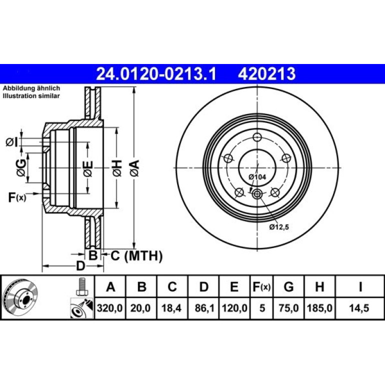 Bremsscheibe Bmw T. 5 E60/E61 2.5-3.0 05-10 24.0120-0213.1 Bremsscheibe Bmw T. 5 E60/E61 2.5-3.0 05-10 24.0120-0213.1