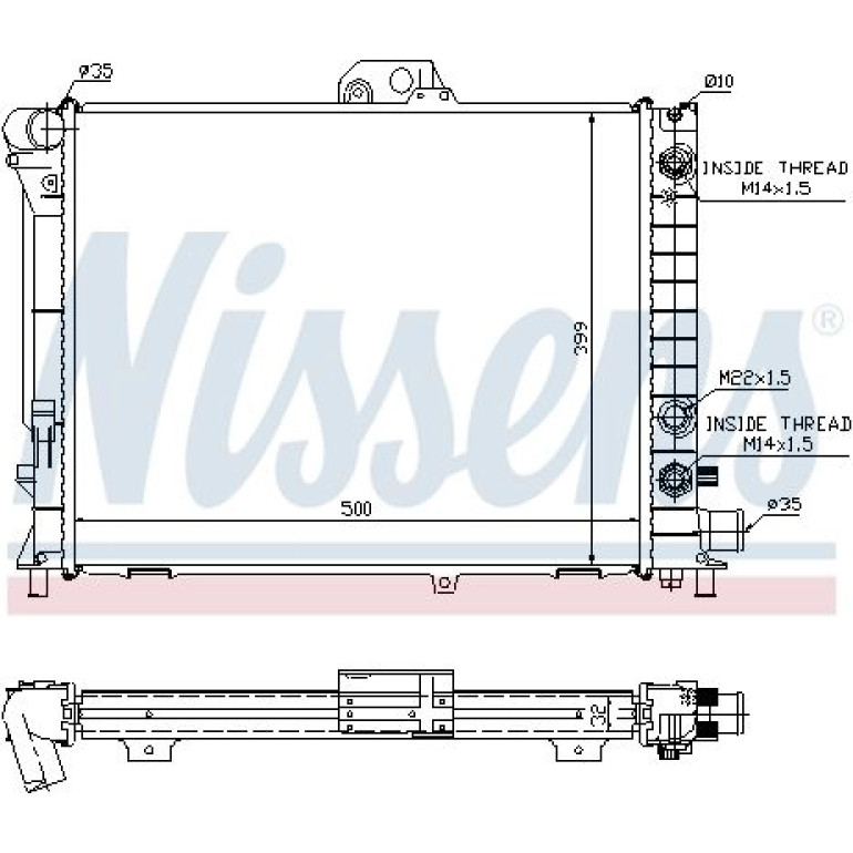 Wasserkühler PKW 64033A Wasserkühler PKW 64033A