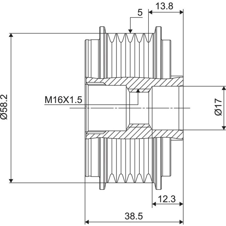 Generatorfreilauf 588037 Generatorfreilauf 588037