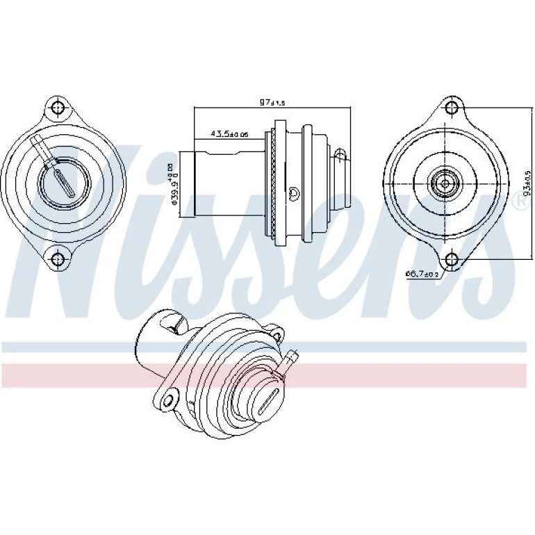 NISSENS Agr-Ventil 98411 NISSENS Agr-Ventil 98411