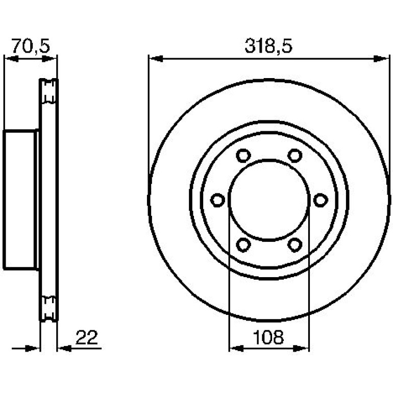 Bremsscheibe VA 0 986 478 698 Bremsscheibe VA 0 986 478 698