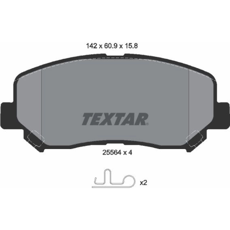 Bremsbelagsatz Mazda P. Cx-5 11 2556401 Bremsbelagsatz Mazda P. Cx-5 11 2556401