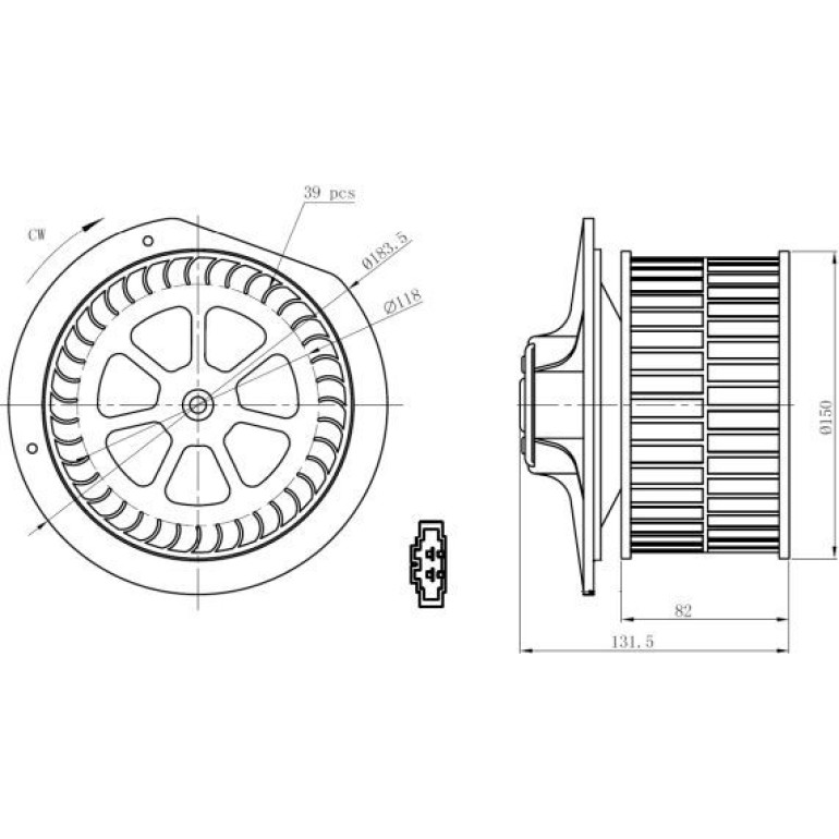 NRF Innenraumgebläse 34288