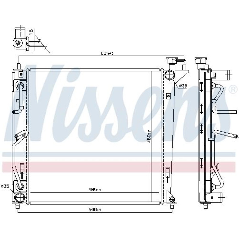 Wasserkühler PKW 66763 Wasserkühler PKW 66763