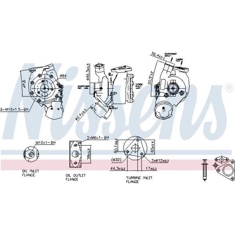 NISSENS Turbolader 93186