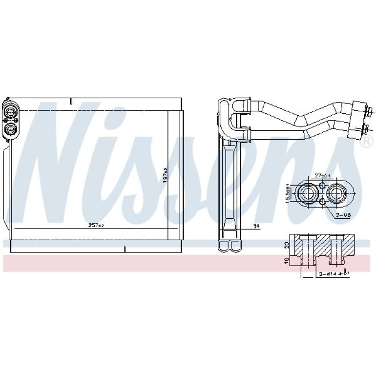 Verdampfer PKW 92380