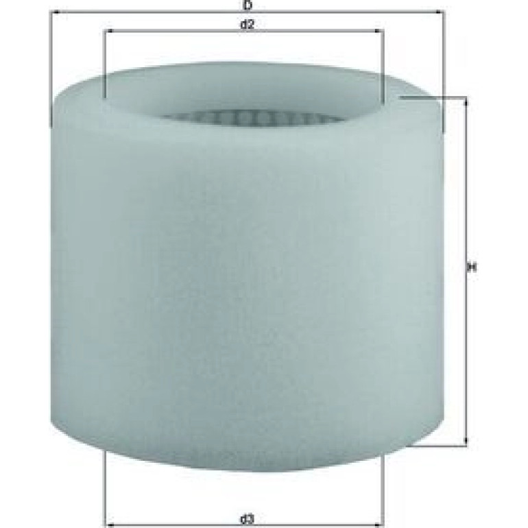 MAHLE Luftfilter LX 123 MAHLE Luftfilter LX 123