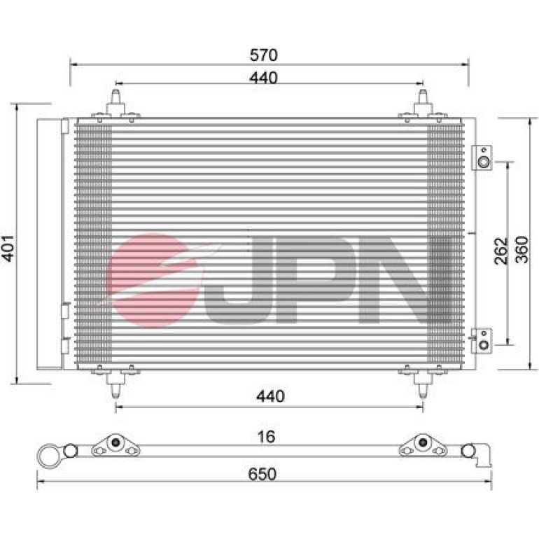 JPN Kondensator, Klimaanlage 60C9093-JPN