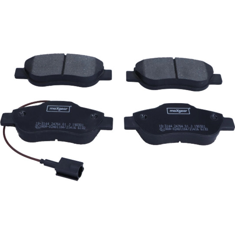 MAXGEAR Bremsbelagsatz 19-3144 Fiat 500 07- 1.3D/Ka 09- 1.3TDCi