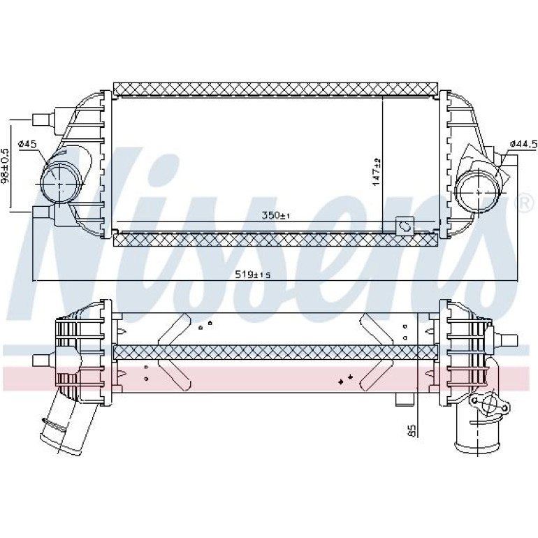 Ladeluftkühler PKW 96309