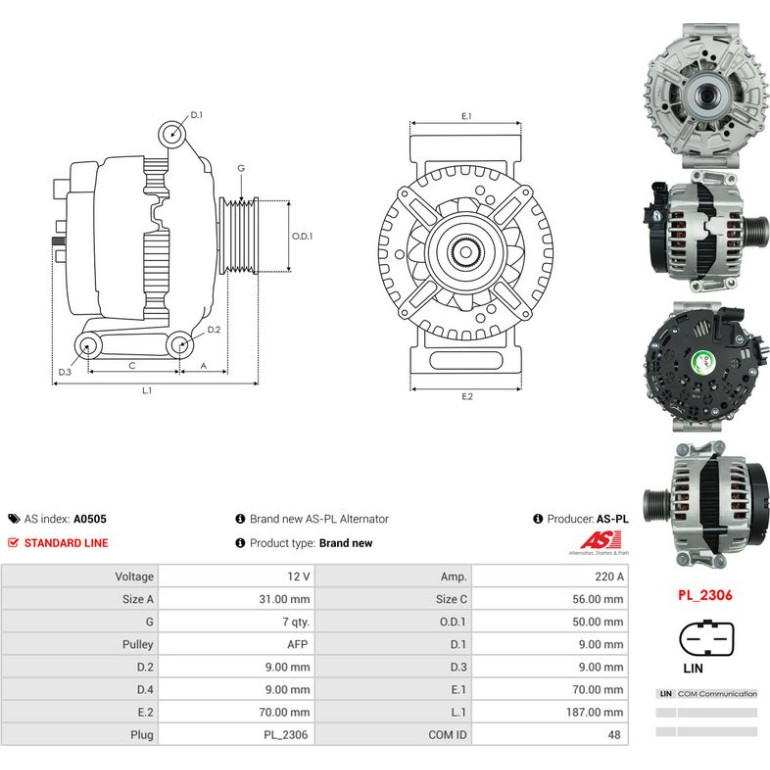 AS-PL Generator A0505 AS-PL Generator A0505