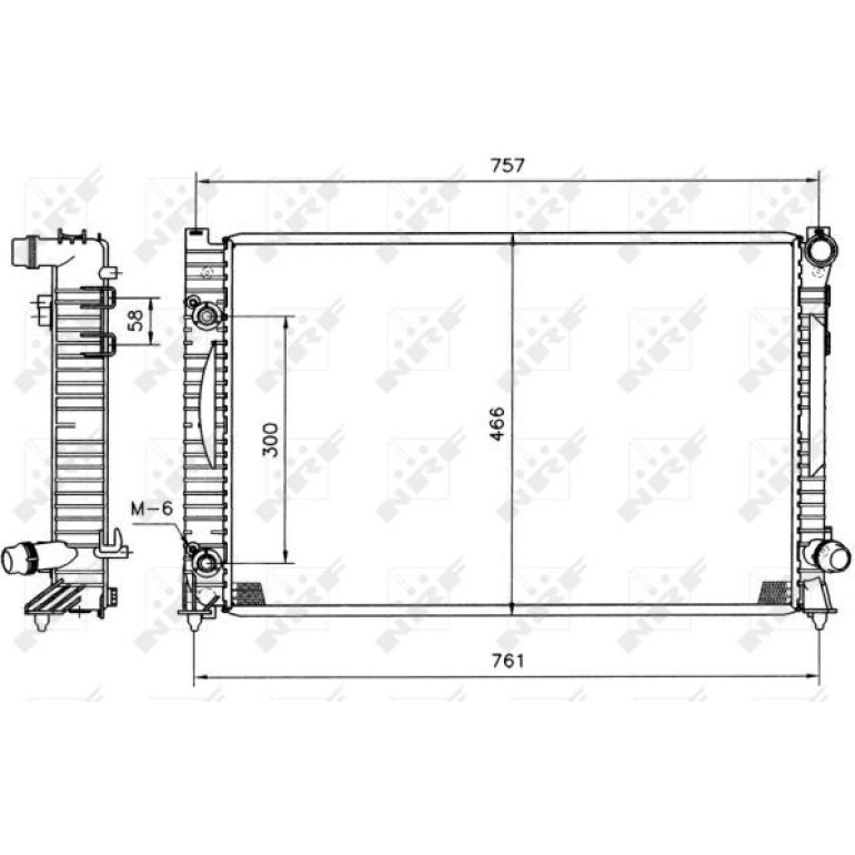 Kühler, Motorkühlung 51586 Kühler, Motorkühlung 51586
