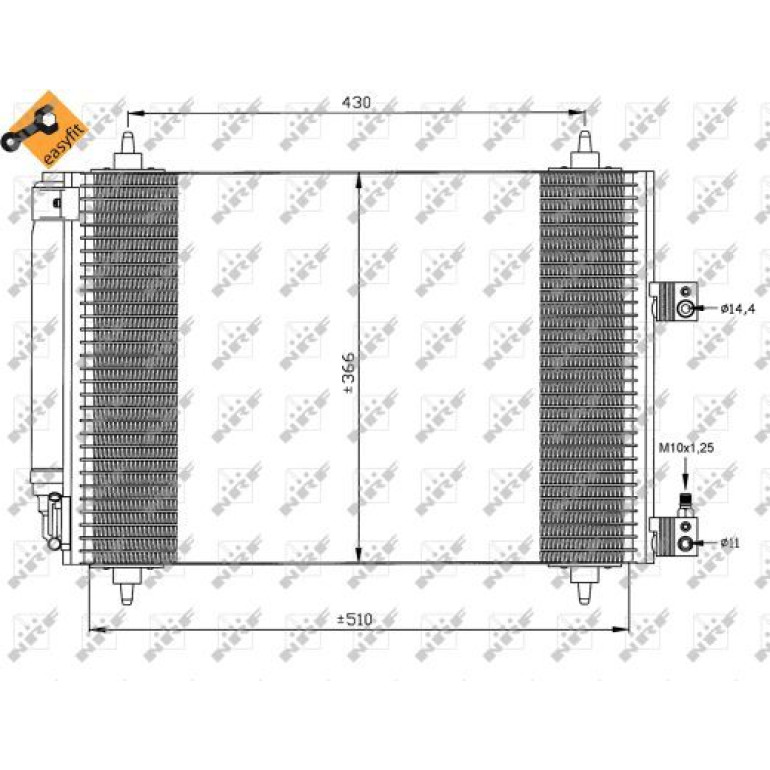 Kondensator, Klimaanlage 35443 Kondensator, Klimaanlage 35443