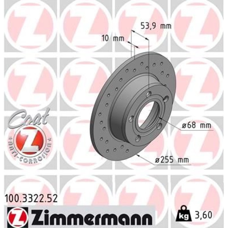 Bremsscheibe HA Sport 100.3322.52