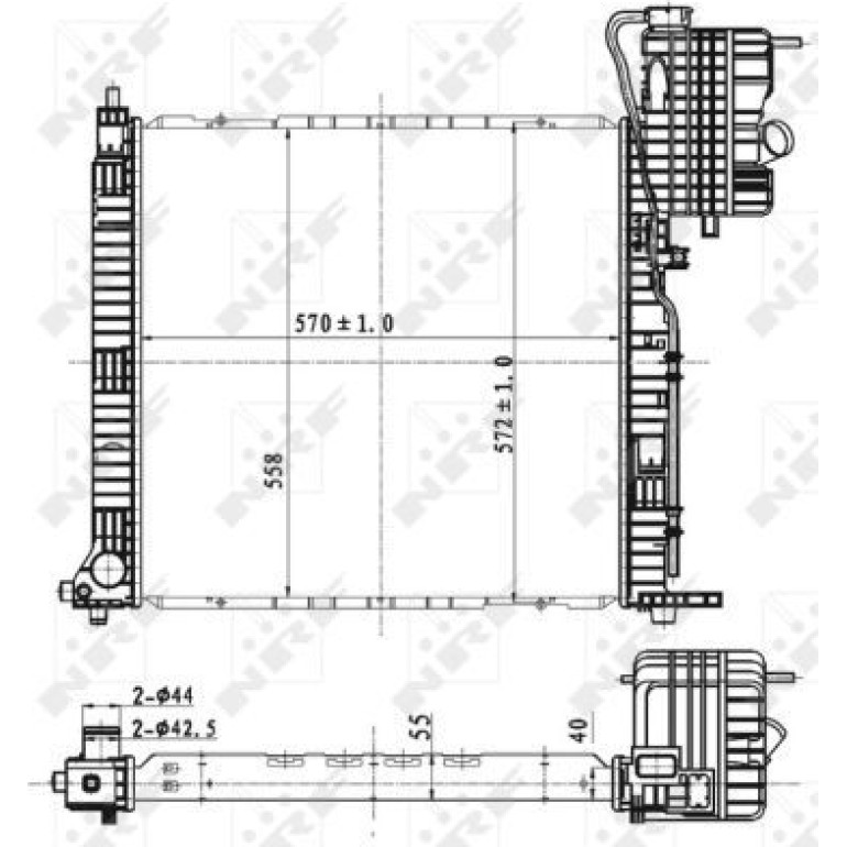 NRF Motorkühler 53176 NRF Motorkühler 53176