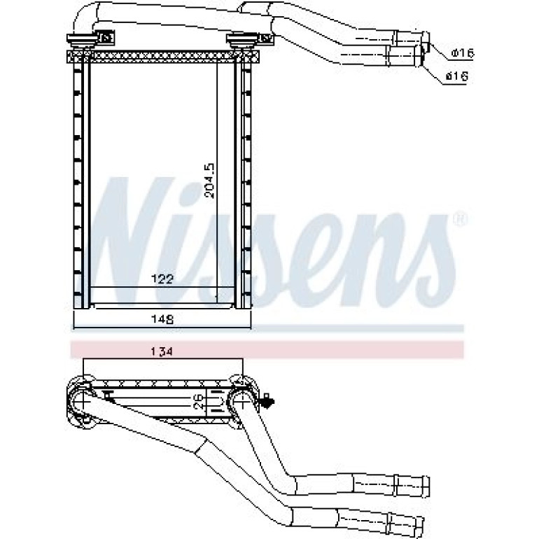 Heizkühler PKW 73991 Heizkühler PKW 73991