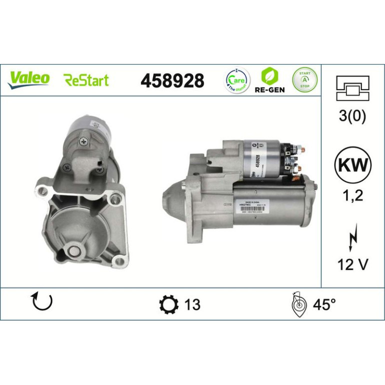 VALEO Anlasser 458928 VALEO Anlasser 458928