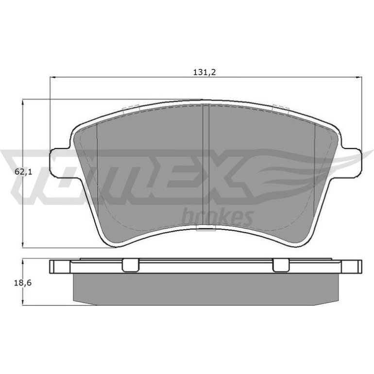 TOMEX brakes Bremsbelagsatz, Scheibenbremse TX 15-84 TOMEX brakes Bremsbelagsatz, Scheibenbremse TX 15-84