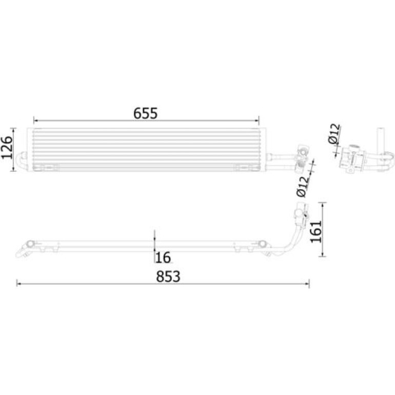 MAHLE Ölkühler, Automatikgetriebe CLC 234 000P MAHLE Ölkühler, Automatikgetriebe CLC 234 000P
