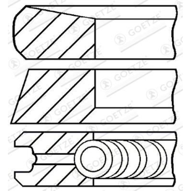 GOETZE ENGINE Kolbenring 08-422000-00 GOETZE ENGINE Kolbenring 08-422000-00