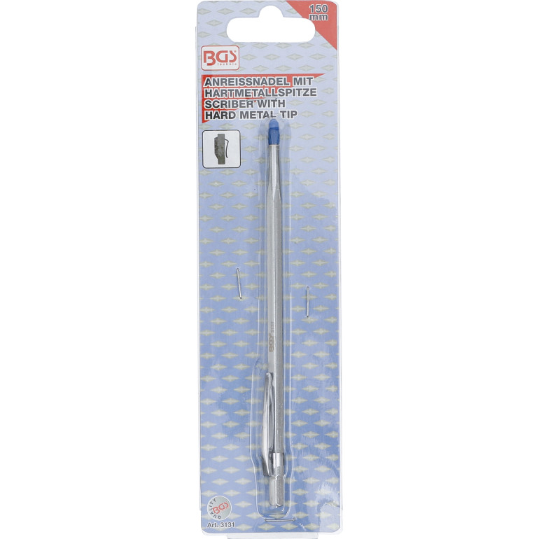 Anreißnadel mit Hartmetallspitze 150 mm 3131 Anreißnadel mit Hartmetallspitze 150 mm 3131