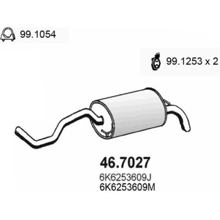 ASSO Endschalldämpfer 46.7027 ASSO Endschalldämpfer 46.7027