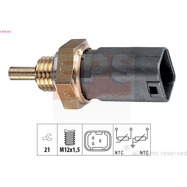 Sensor, Kühlmitteltemperatur 1.830.252 Sensor, Kühlmitteltemperatur 1.830.252