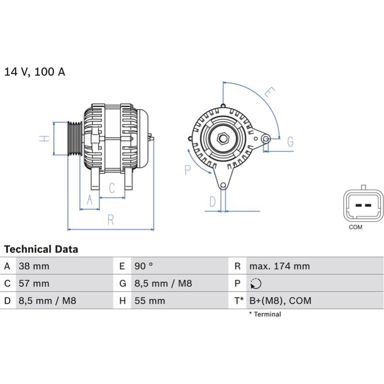 Lichtmaschine 0 986 083 200
