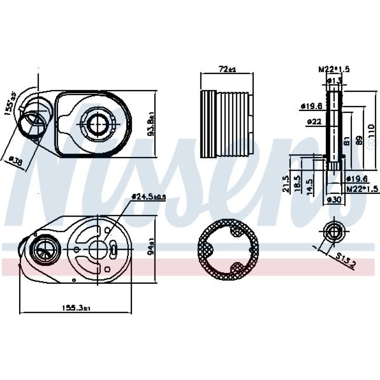 Ölkühler PKW 90796 Ölkühler PKW 90796