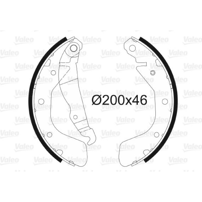 VALEO Bremsbacken 562078 VALEO Bremsbacken 562078