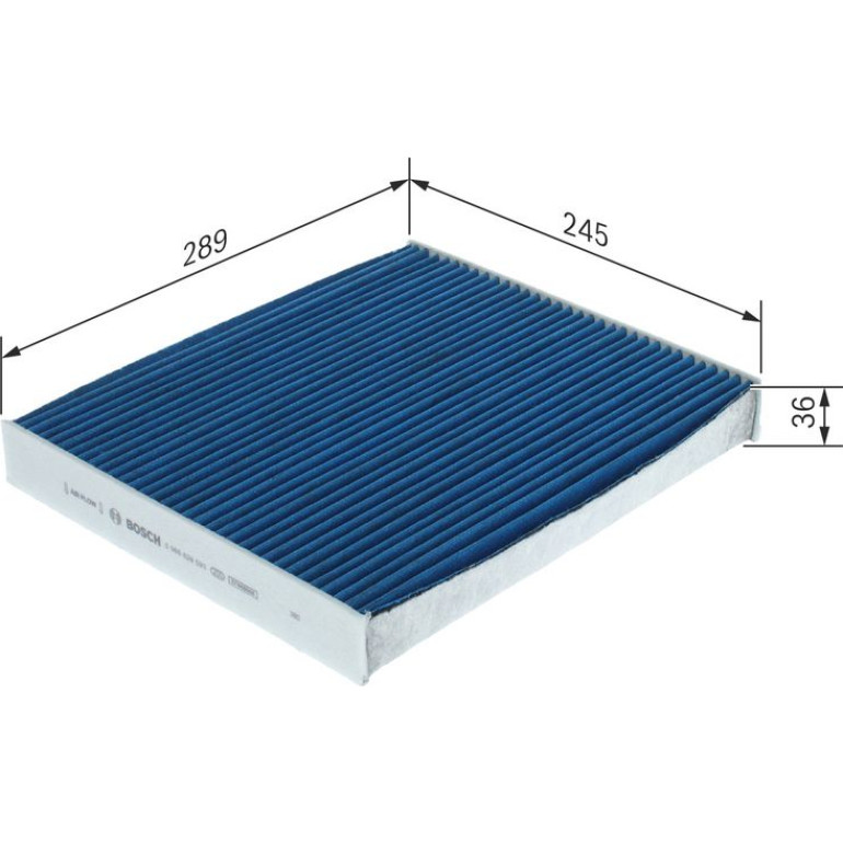 Aktivkohleinnenraumfilter 0 986 628 593 Aktivkohleinnenraumfilter 0 986 628 593