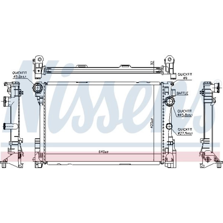 Wasserkühler PKW 627012 Wasserkühler PKW 627012