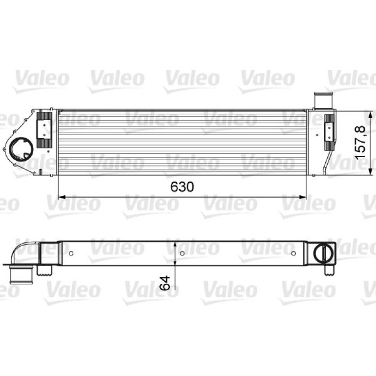 VALEO Druckluftkühler 818621 VALEO Druckluftkühler 818621