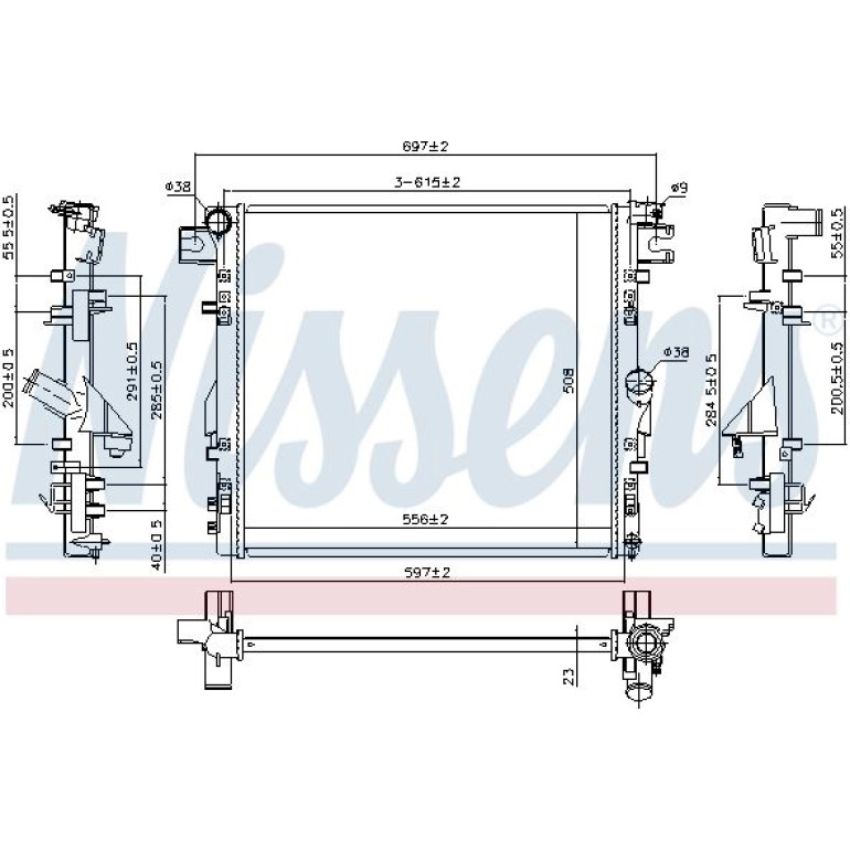 Wasserkühler PKW 61037 Wasserkühler PKW 61037
