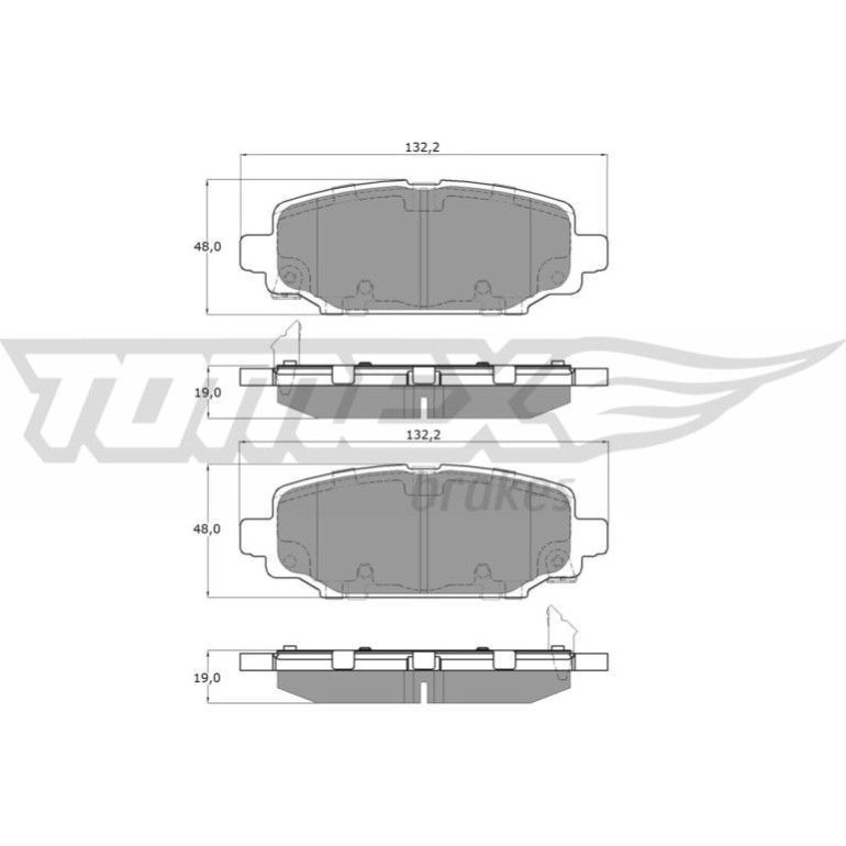 TOMEX brakes Bremsbelagsatz, Scheibenbremse TX 60-03