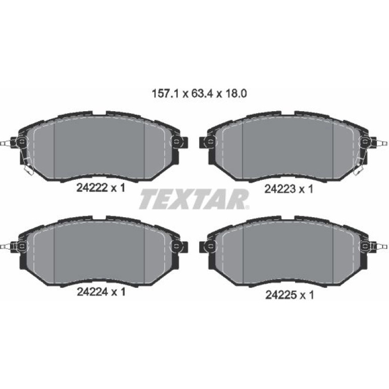 Bremsbelagsatz Subaru P. Legacy 03 2422201 Bremsbelagsatz Subaru P. Legacy 03 2422201