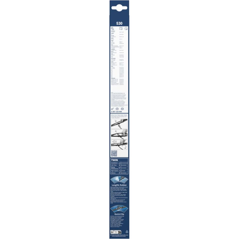 530 BOSCH Wischerblatt 3397118400 530 BOSCH Wischerblatt 3397118400