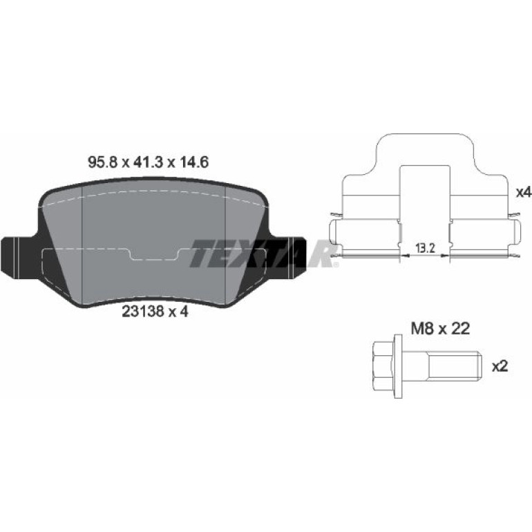 Bremsbelagsatz Db T. W168 A-Klasse/W414 Siehe Katalog 2313803 Bremsbelagsatz Db T. W168 A-Klasse/W414 Siehe Katalog 2313803