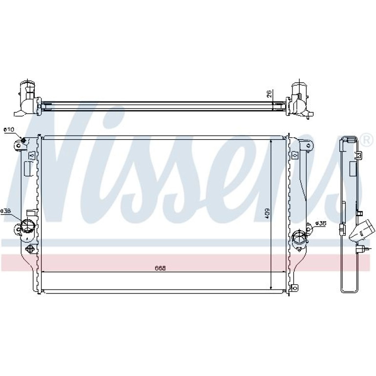 Wasserkühler PKW 64677A Wasserkühler PKW 64677A