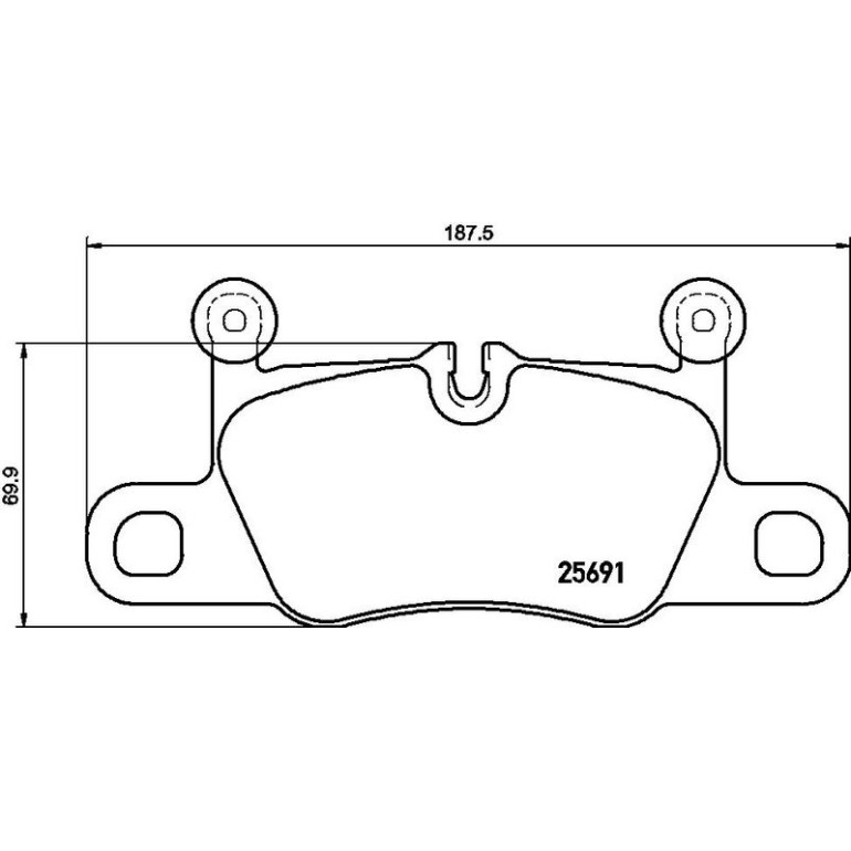 BREMBO Bremsklötze HA P 65 031 BREMBO Bremsklötze HA P 65 031