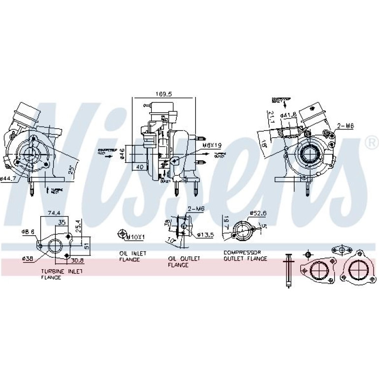 NISSENS Turbolader 93419 NISSENS Turbolader 93419