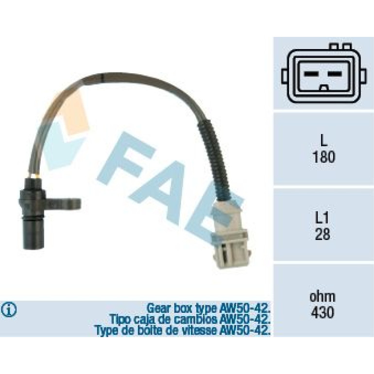 FAE Impulsgeber, Kurbelwelle 79125 FAE Impulsgeber, Kurbelwelle 79125
