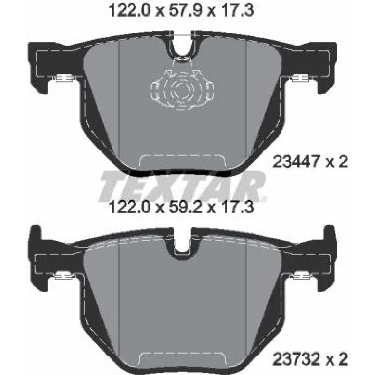 Bremsbelagsatz Bmw T. E70/E71 X5/X6 08 2344704 Bremsbelagsatz Bmw T. E70/E71 X5/X6 08 2344704