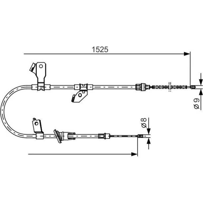 Handbremsseil li 1987482247 Handbremsseil li 1987482247