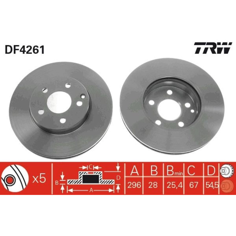 Bremsscheibe Db P. W211 02 DF4261