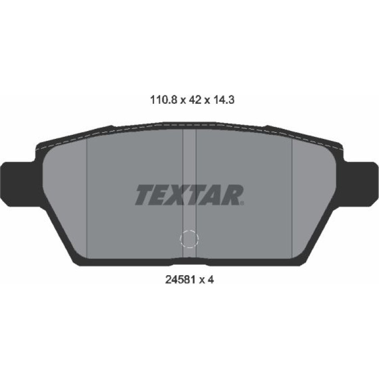 Bremsbelagsatz Mazda Vol. 6 2.3 02-07 2458102 Bremsbelagsatz Mazda Vol. 6 2.3 02-07 2458102