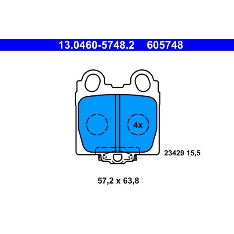 Bremsbelagsatz Lexus T. Gs/Is 97-05 13.0460-5748.2 Bremsbelagsatz Lexus T. Gs/Is 97-05 13.0460-5748.2
