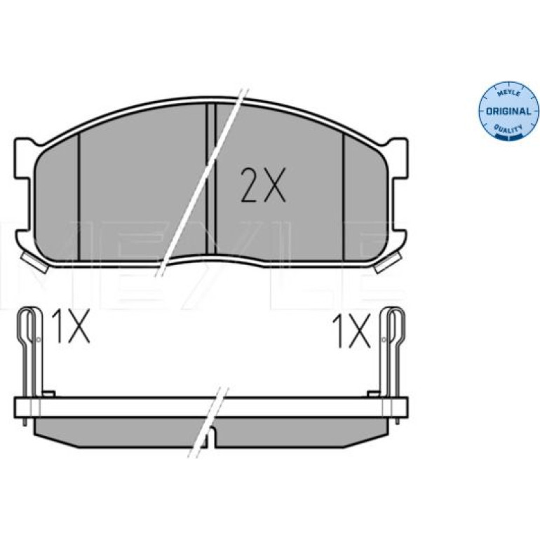 Bremsbelagsatz Mazda P. E2000-E2200 84-03 Mit Sensor 025 200 0215/W Bremsbelagsatz Mazda P. E2000-E2200 84-03 Mit Sensor 025 200 0215/W