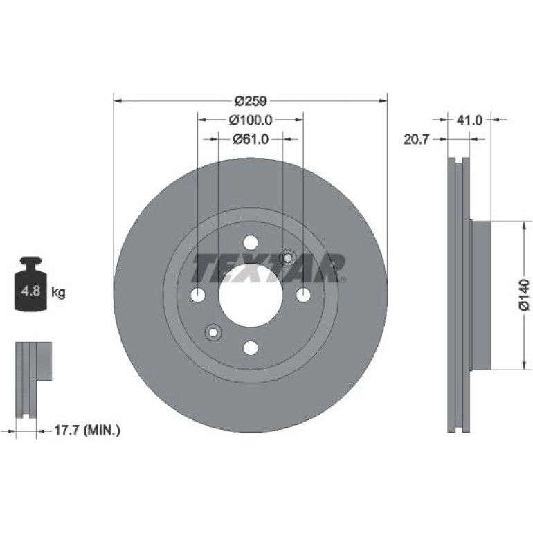 Bremsscheibe Dacia P. Logan/Sandero 1.2-1.6 04 92292103 Bremsscheibe Dacia P. Logan/Sandero 1.2-1.6 04 92292103