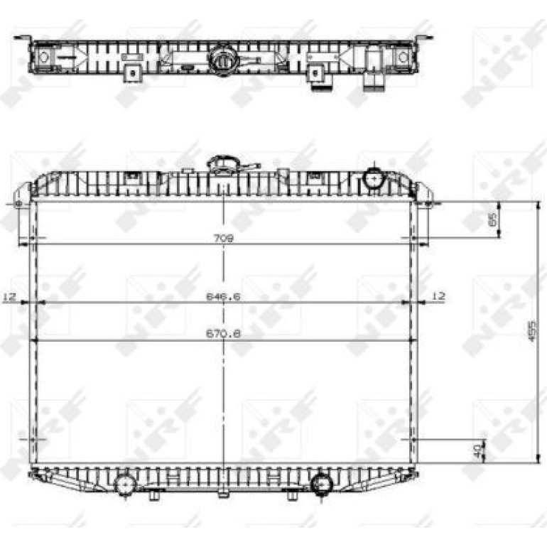 Kühler, Motorkühlung NRF519533 Kühler, Motorkühlung NRF519533